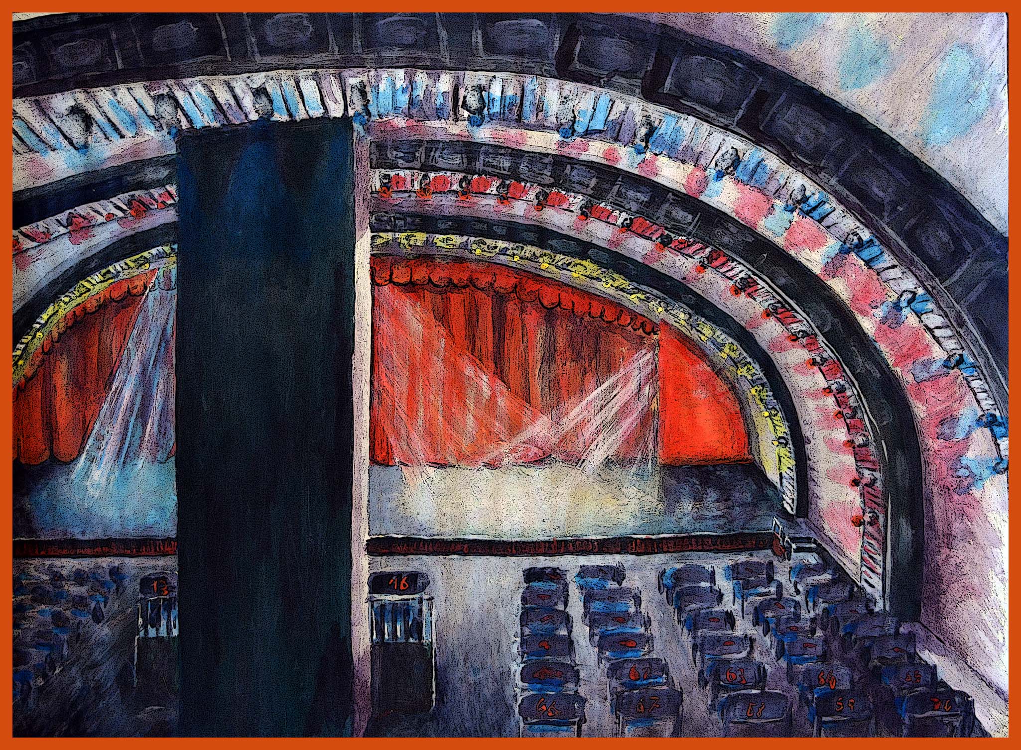 felix almes, 2015, draft-I for the stage of the Ost-Passage Theater